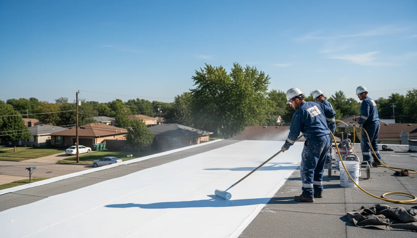 Commercial roof coating in Tatamy, PA near me